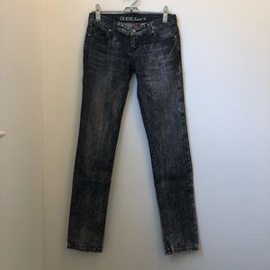 Vintage Guess low-rise black skinny Jean, US 26